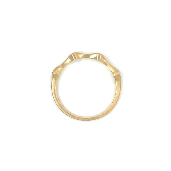 14KY Gold 4 Round Diamond Ring with Satin Finish Image 5 Franzetti Jewelers Austin, TX