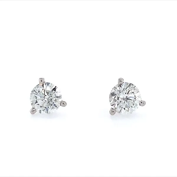 14KW Gold 3 Prong 1.41 CTW GHI SI3-I1 Diamond Stud Earrings Franzetti Jewelers Austin, TX