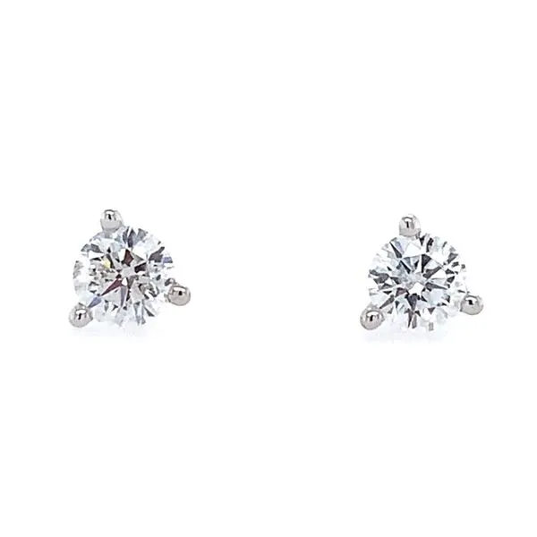 14KW Gold 3 Prong 1/2 CTW GHI SI3-I1 Diamond Stud Earrings Franzetti Jewelers Austin, TX