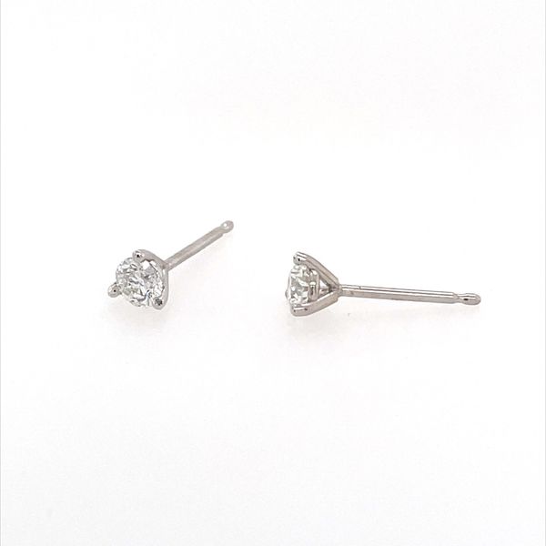 14KW Gold 3 Prong 1/3 CTW GHI SI3-I1 Diamond Stud Earrings Image 2 Franzetti Jewelers Austin, TX