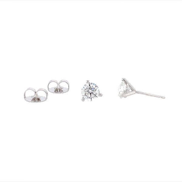 14KW Gold 3 Prong 1.44 CTW GHI SI3-I1 Diamond Stud Earrings Image 3 Franzetti Jewelers Austin, TX