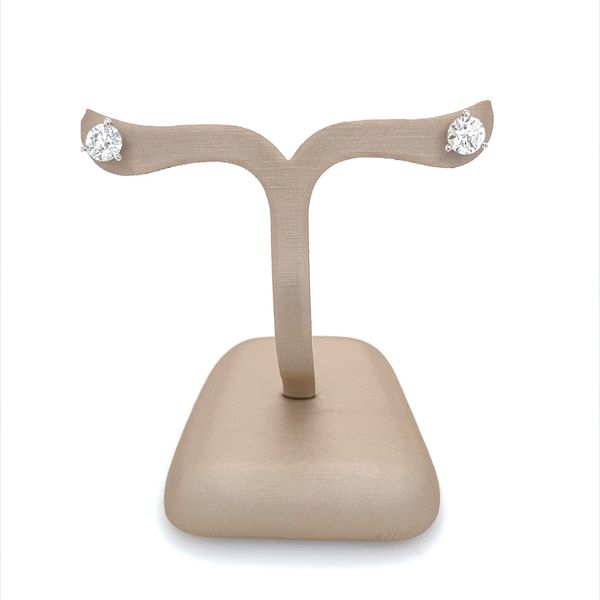 14KW Gold 3 Prong 1.44 CTW GHI SI3-I1 Diamond Stud Earrings Image 5 Franzetti Jewelers Austin, TX