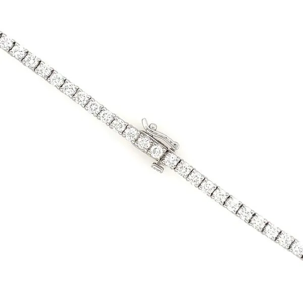 14KW Gold Natural Diamond Tennis Necklace 10.29 CTW - 16