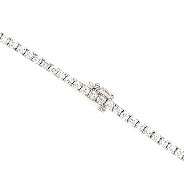 14KW Gold Natural Diamond Tennis Necklace 12.28 CTW - 17