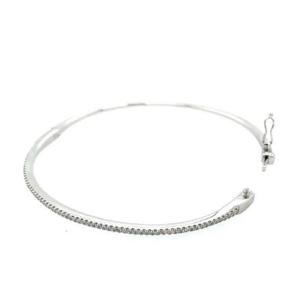 14KW Gold Diamond Bangle Bracelet Image 2 Franzetti Jewelers Austin, TX