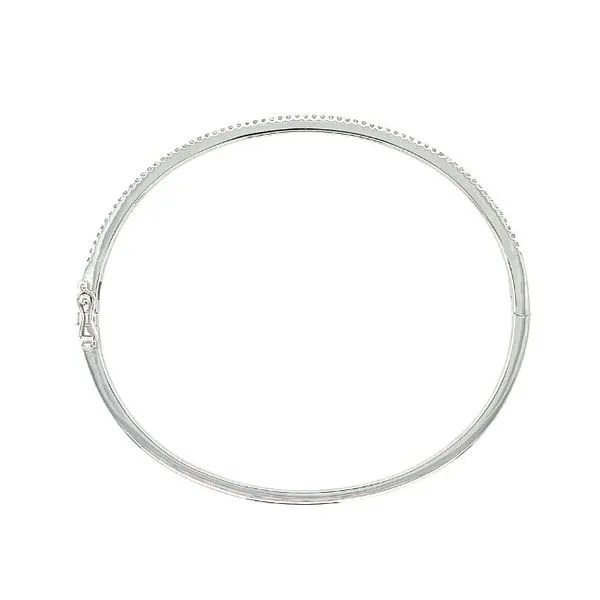 14KW Gold Diamond Bangle Bracelet Image 3 Franzetti Jewelers Austin, TX