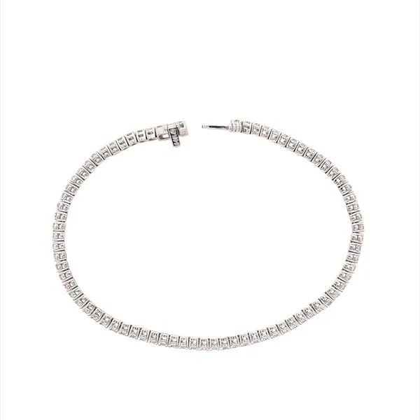 14KW Gold 2.11 CTW Natural Diamond Tennis Bracelet 7