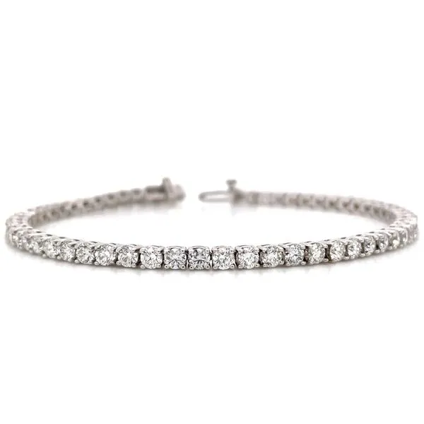 14KW Gold 5.10 CTW Natural Diamond Tennis Bracelet 7