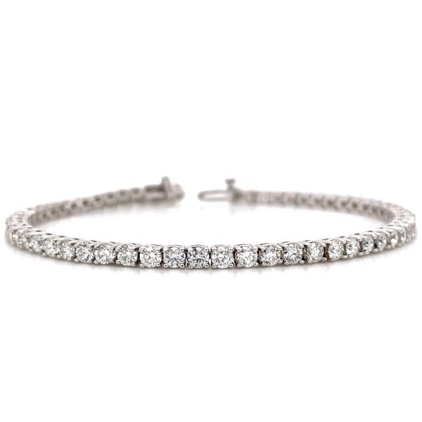 14KW Gold 5.09 CTW Natural Diamond Tennis Bracelet 7