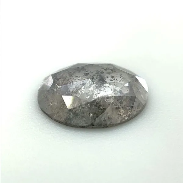 1.50 Ct Oval Salt & Pepper Rose Cut Natural Diamond Image 5 Franzetti Jewelers Austin, TX