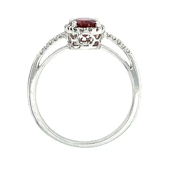 14KW Gold Pink Tourmaline & Diamond Ring Image 4 Franzetti Jewelers Austin, TX