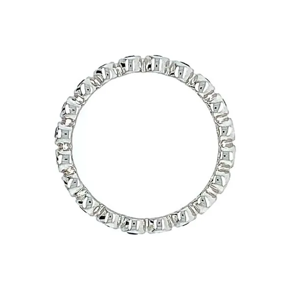 18KW Gold Blue Sapphire Eternity Bezel Set Band 0.56 CTW Image 3 Franzetti Jewelers Austin, TX