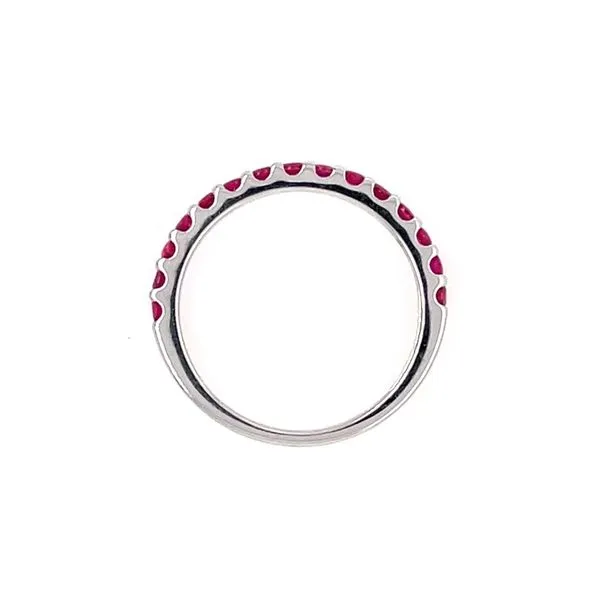 18KW Gold 2.2 mm Ruby Band 0.58 CTW Image 4 Franzetti Jewelers Austin, TX