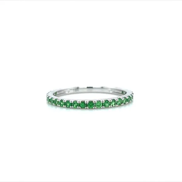 18KW Gold Green Garnet Band 0.46 CTW Franzetti Jewelers Austin, TX