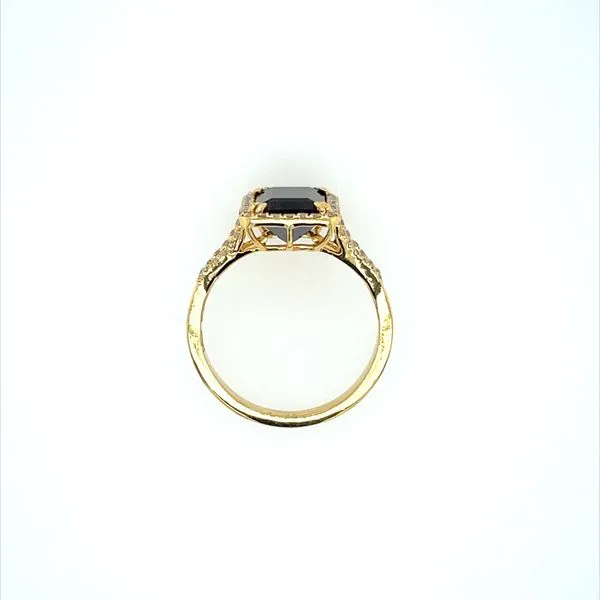 18KY Gold 2.92 Ct Watermelon Tourmaline Ring with Diamonds Image 4 Franzetti Jewelers Austin, TX