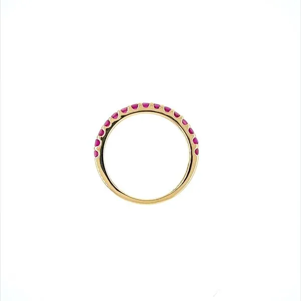 18KY Gold Pink Sapphire Band 0.66 CTW Image 4 Franzetti Jewelers Austin, TX