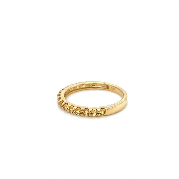 18KY Gold Yellow Sapphire Band 0.59 CTW Image 4 Franzetti Jewelers Austin, TX