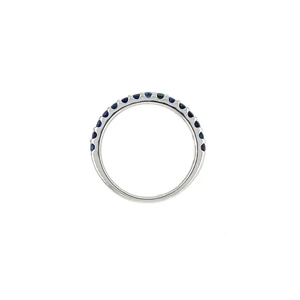 18KW Gold Blue Sapphire Band 0.72 CTW Image 5 Franzetti Jewelers Austin, TX