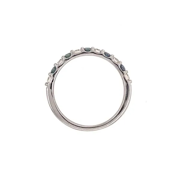 14KW Gold Alexandrite & Diamond Alternating Band Image 5 Franzetti Jewelers Austin, TX
