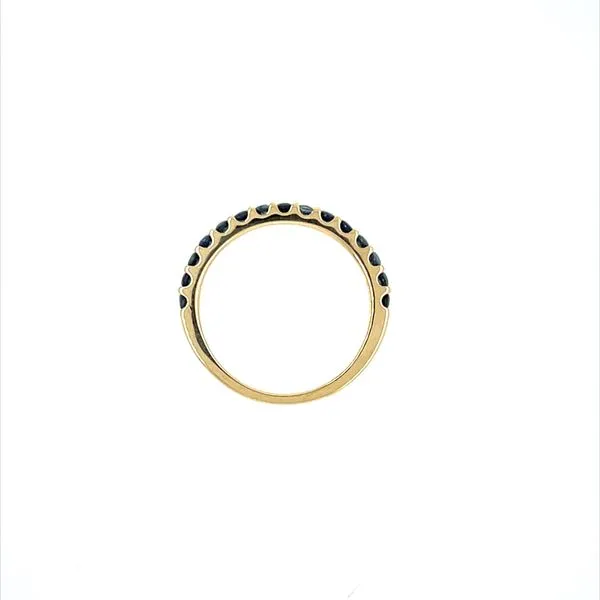 18KY Gold Blue Sapphire Band 0.72 CTW Image 4 Franzetti Jewelers Austin, TX