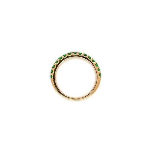 18KY Gold Tsavorite Green Garnet Band 0.60 CTW Image 5 Franzetti Jewelers Austin, TX