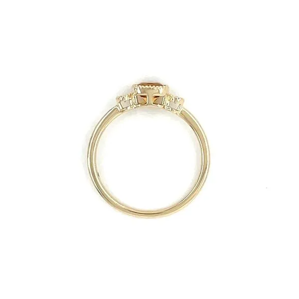 14KY Gold Fanciful Petite Citrine & Diamond Ring Image 5 Franzetti Jewelers Austin, TX