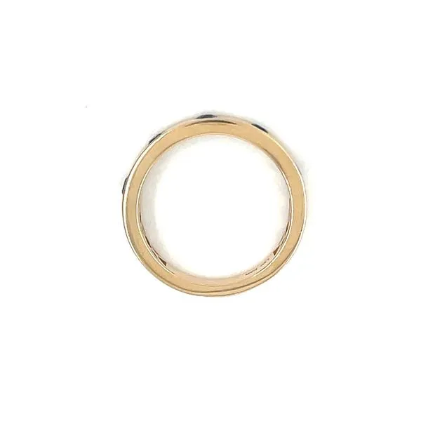 14KY Gold 3.9 mm Wide Ring with 5 Blue Sapphires Image 5 Franzetti Jewelers Austin, TX