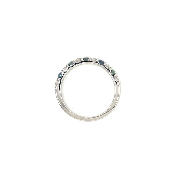 14KW Gold Alexandrite & Diamond Alternating Band Image 5 Franzetti Jewelers Austin, TX