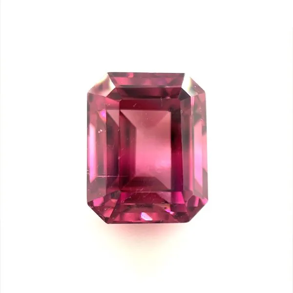 3.84 Carat Emerald Shape Pink Tourmaline Franzetti Jewelers Austin, TX