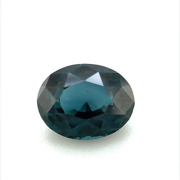 3.25 Carat Oval Shape Teal Sapphire Franzetti Jewelers Austin, TX
