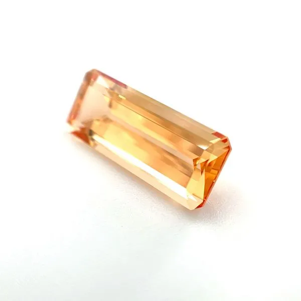 6.31 Carat Emerald Cut Orange Imperial Topaz Image 4 Franzetti Jewelers Austin, TX