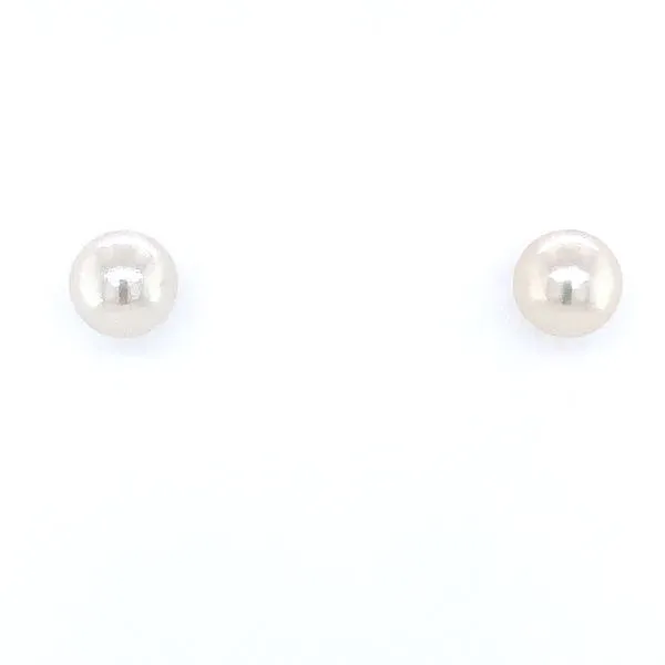 14KW Gold 6 - 6.5 mm Akoya Pearl Stud Earrings Franzetti Jewelers Austin, TX