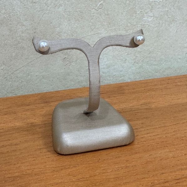 Sterling Silver 6 - 6.5 mm Freshwater Pearl Stud Earrings Image 2 Franzetti Jewelers Austin, TX