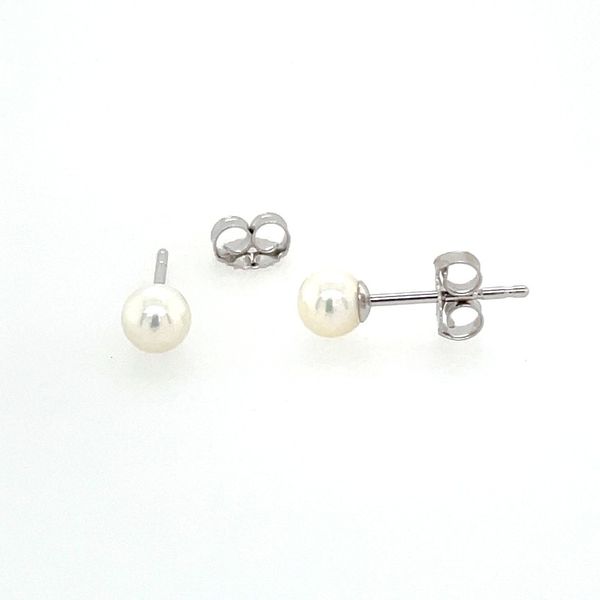 14KW Gold 4 - 4.5 mm Freshwater Pearl Stud Earrings Franzetti Jewelers Austin, TX
