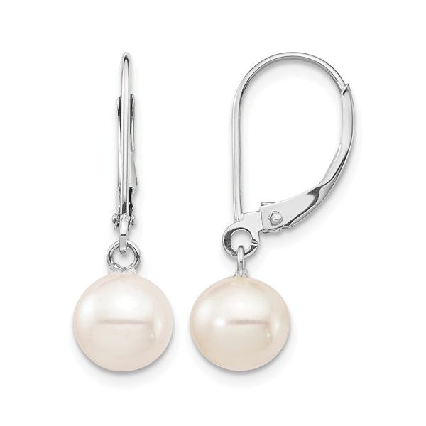 14KW Gold Fresh Water Pearl Dangle Earrings Franzetti Jewelers Austin, TX