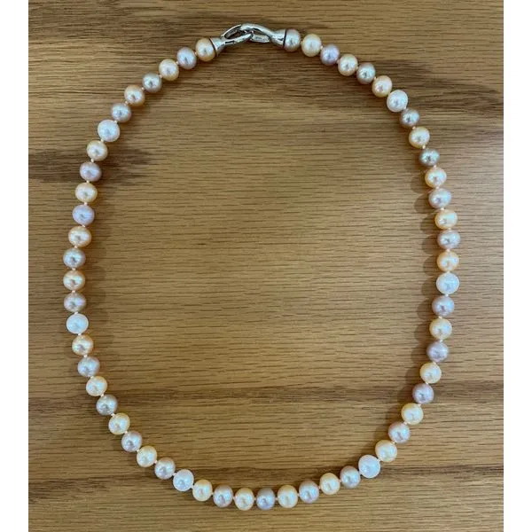 7 - 8 mm Multi-Colored Freshwater Pearl Necklace with SS Clasp 18