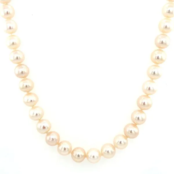 6.5 - 7 mm Freshwater Pearl Necklace with White Gold Clasp 17