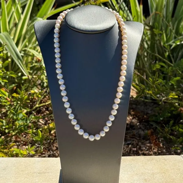 6.5 - 7 mm Freshwater Pearl Necklace with White Gold Clasp 17