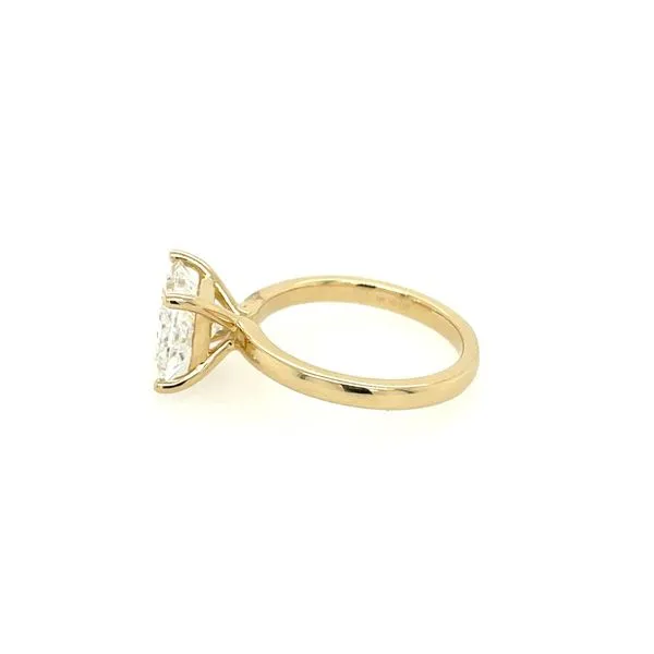 14KY Gold Solitaire Engagement Ring with 3.01 Ct Princess Lab Diamond Image 4 Franzetti Jewelers Austin, TX