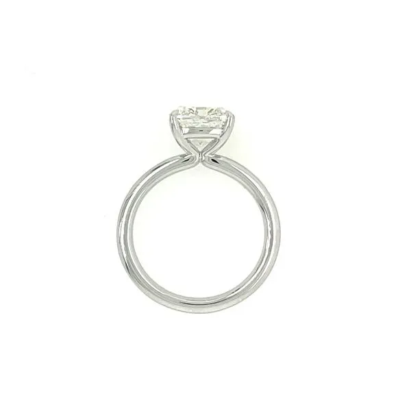 14KW Gold Solitaire Engagement Ring with 3.25 Ct Cushion Lab Diamond Image 5 Franzetti Jewelers Austin, TX