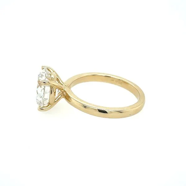 14KY Gold Solitaire Engagement Ring with 4.15 Ct Round Lab Diamond Image 4 Franzetti Jewelers Austin, TX