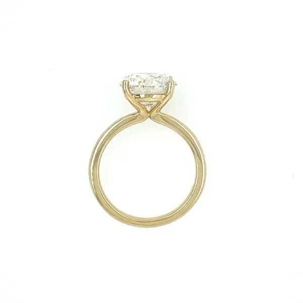 14KY Gold Solitaire Engagement Ring with 4.15 Ct Round Lab Diamond Image 5 Franzetti Jewelers Austin, TX