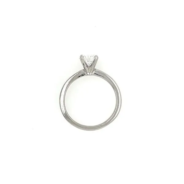 Platinum 4 Prong Solitaire Engagement Ring with 1.02 Ct Round Lab Diamond Image 5 Franzetti Jewelers Austin, TX
