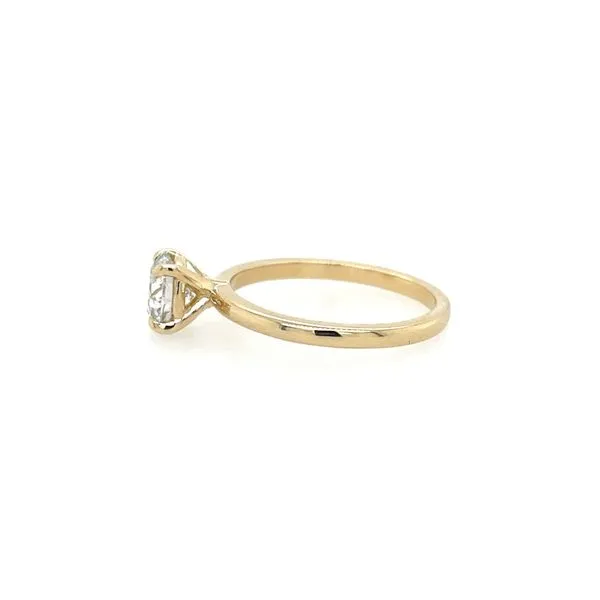 14KY Gold 4 Prong Solitaire Engagement Ring with 1.04 Ct Round Lab Diamond Image 4 Franzetti Jewelers Austin, TX