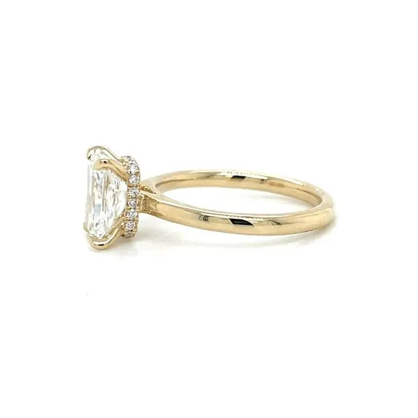 14KY Gold Hidden Halo Engagement Ring with 2.14 Ct Radiant Lab Diamond Image 4 Franzetti Jewelers Austin, TX
