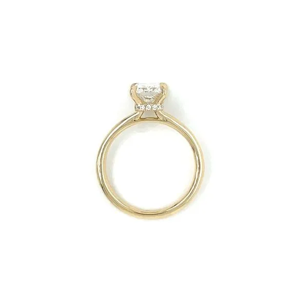 14KY Gold Hidden Halo Engagement Ring with 2.14 Ct Radiant Lab Diamond Image 5 Franzetti Jewelers Austin, TX
