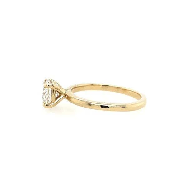 14KY Gold 4 Prong Solitaire Engagement Ring with 1.04 Ct Round Lab Diamond Image 4 Franzetti Jewelers Austin, TX