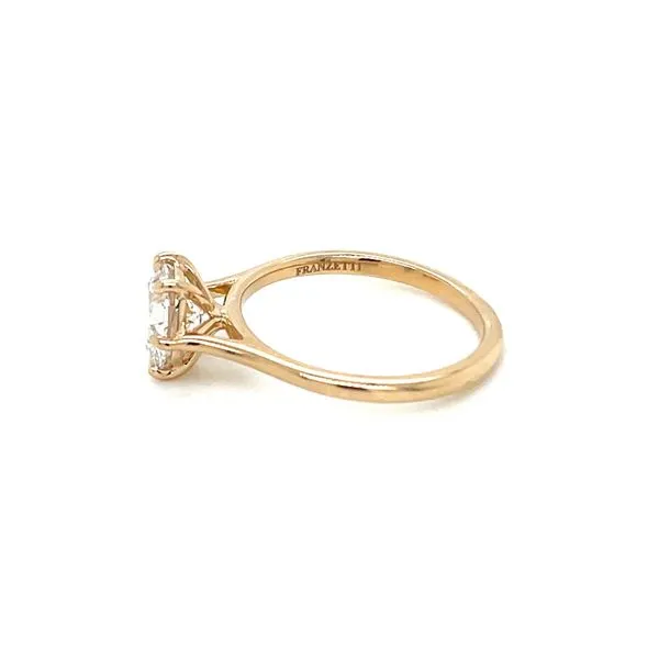 14KY Gold 6 Prong Solitaire Engagement Ring with 1.55 Ct Round Lab Diamond Image 5 Franzetti Jewelers Austin, TX