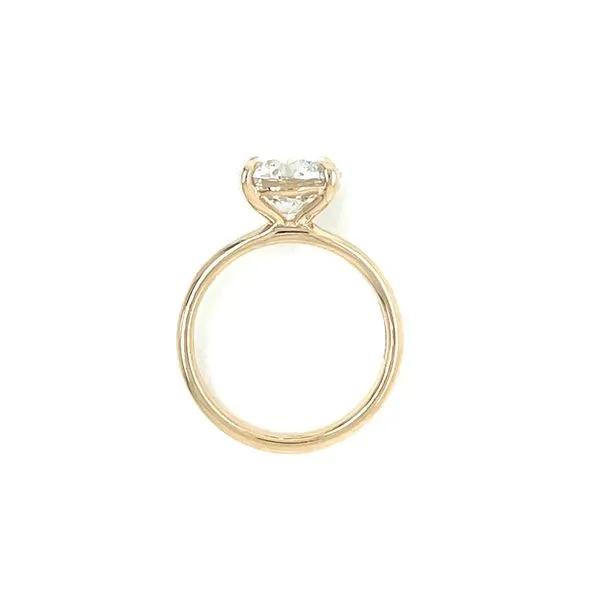 14KY Gold 4 Prong Solitaire Engagement Ring with 3.08 Ct Round Lab Diamond Image 5 Franzetti Jewelers Austin, TX