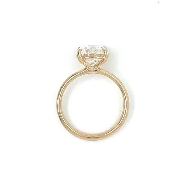 14KY Gold 4 Prong Solitaire Engagement Ring with 3.15 Ct Round Lab Diamond Image 5 Franzetti Jewelers Austin, TX